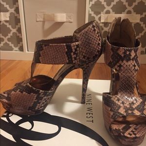 Snake skin shoes